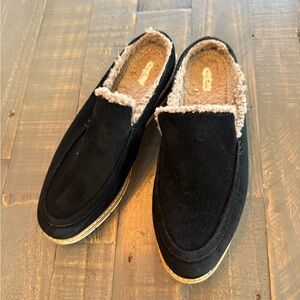 Adam Tucker Azaria Black Suede Mules size 8